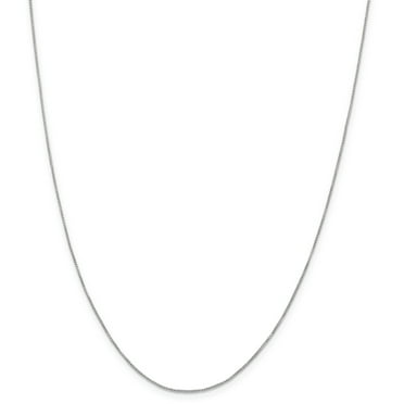 925 Sterling Silver 1.1mm Square Beaded Chain Necklace 9-24 925 Sterling Silver 1.1mm Square Beaded Chain Necklace 9-24